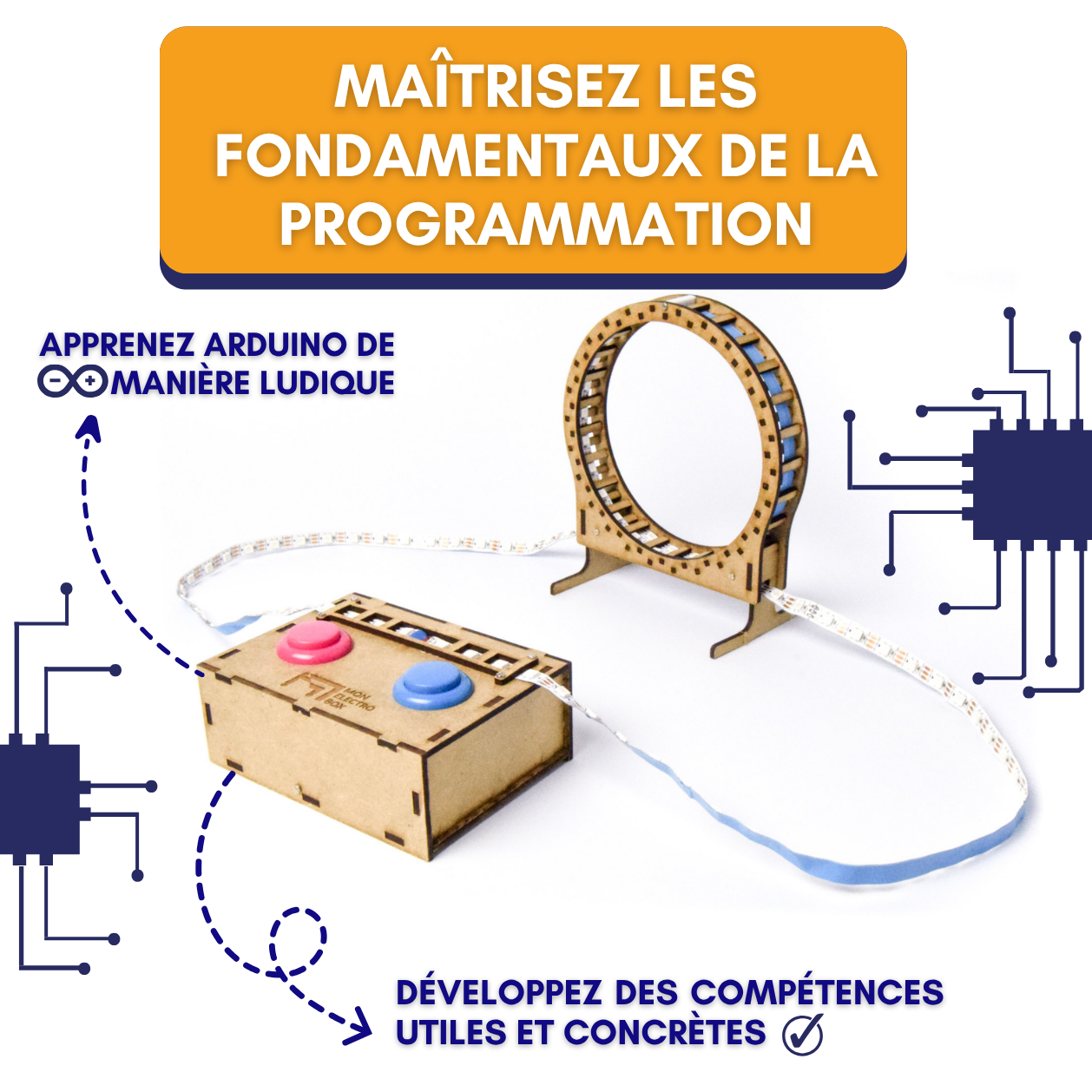 Jeu de course de LED