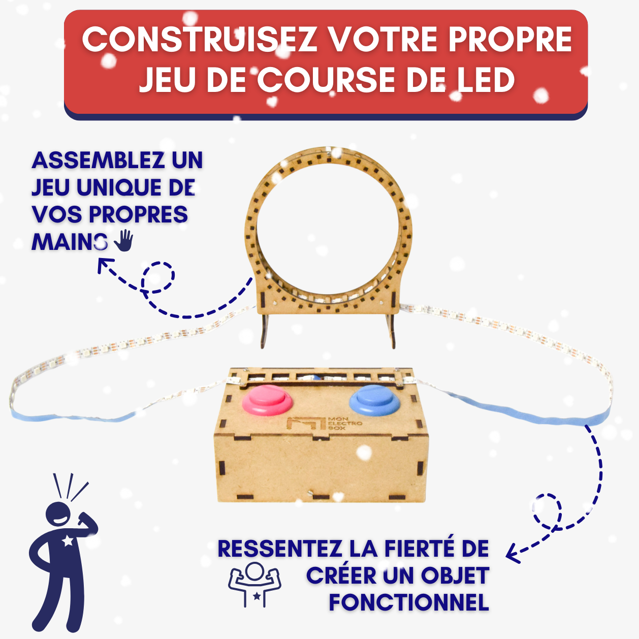 Jeu de course de LED